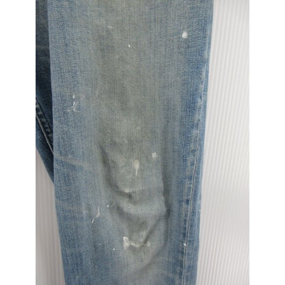 Hugo Boss Jeans Straight Button Fly Denim Paint Splatter Grunge 34X31 * - Picture 4 of 12